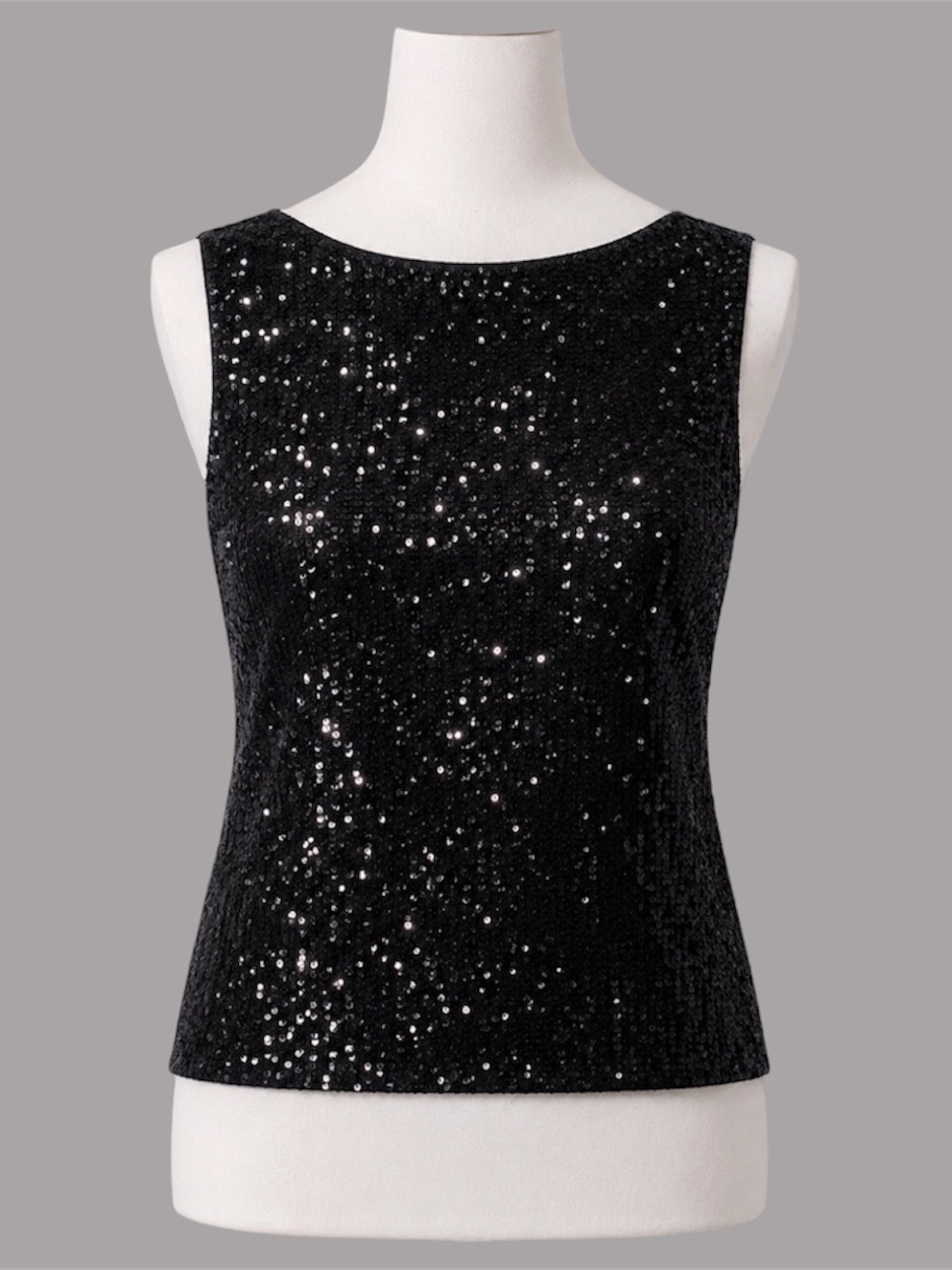 Motel Rocks Hala Black Sequin Vest Top